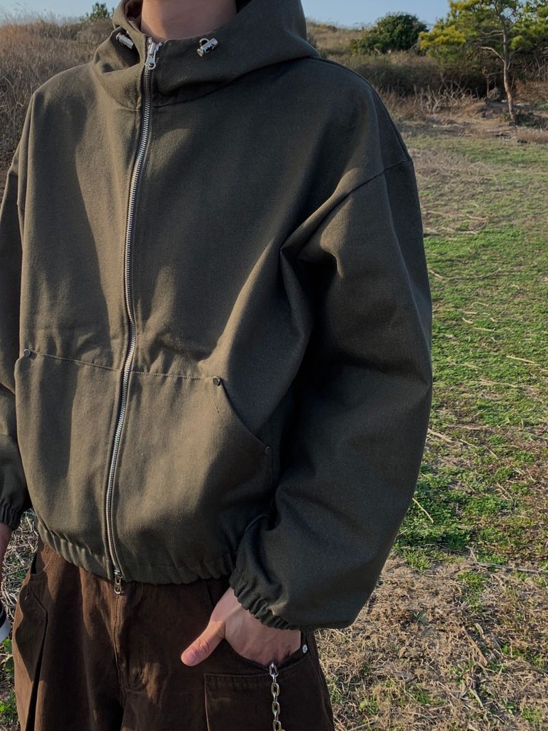 Overcast Hood Cropped Jumper (3 Colors)