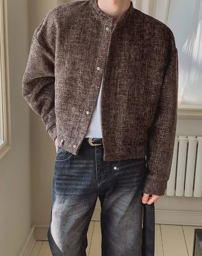 Tuban Tweed Crop String Cardigan