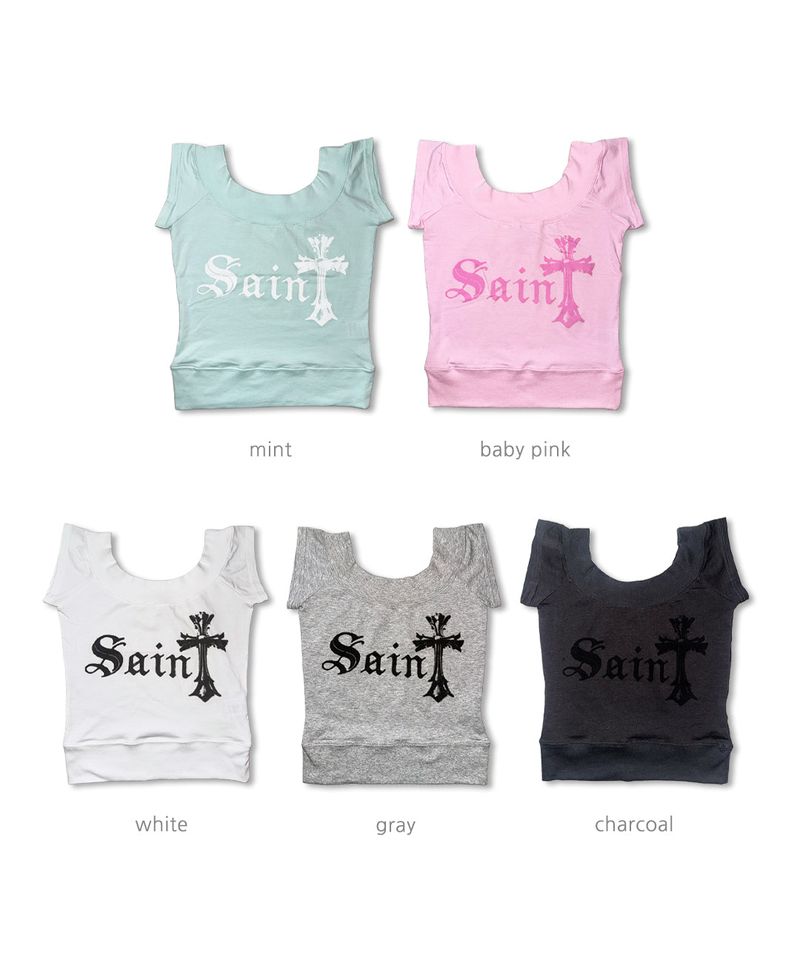 angel saint off tee (5colors)