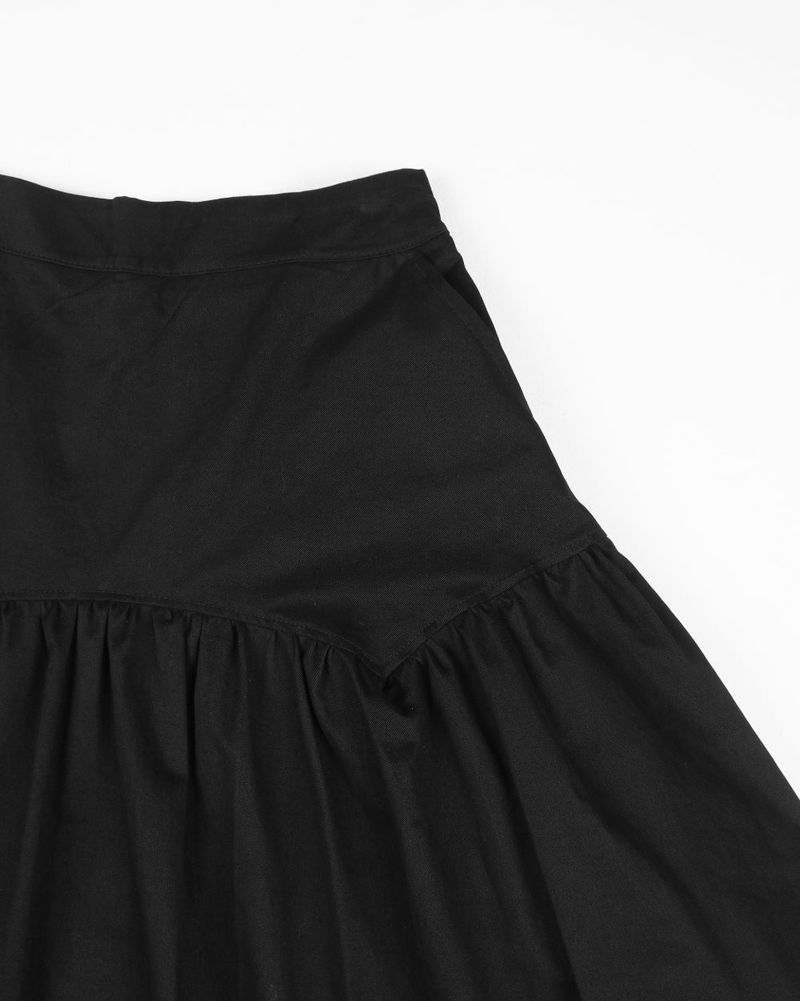 POCKET LINE COTTON SKIRT