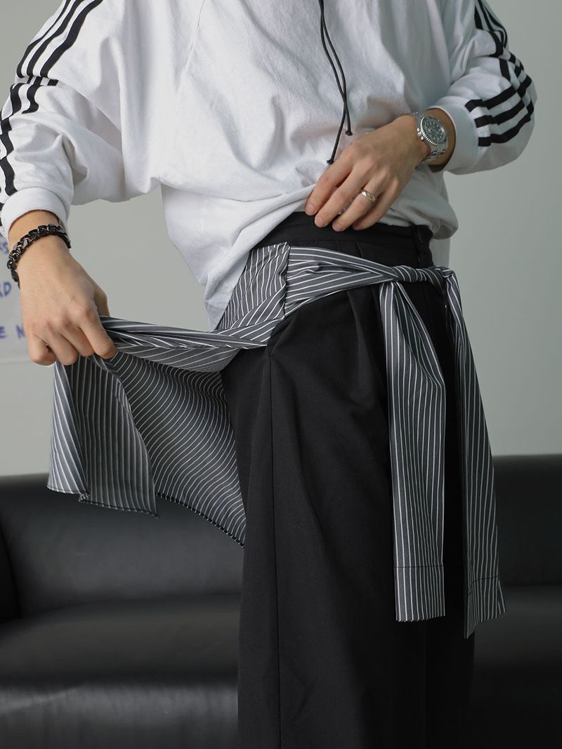 3 TAP Shirt Layered Slacks (2color)