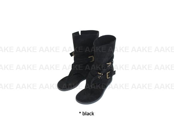SLOUCH THONG BIKER BOOTS