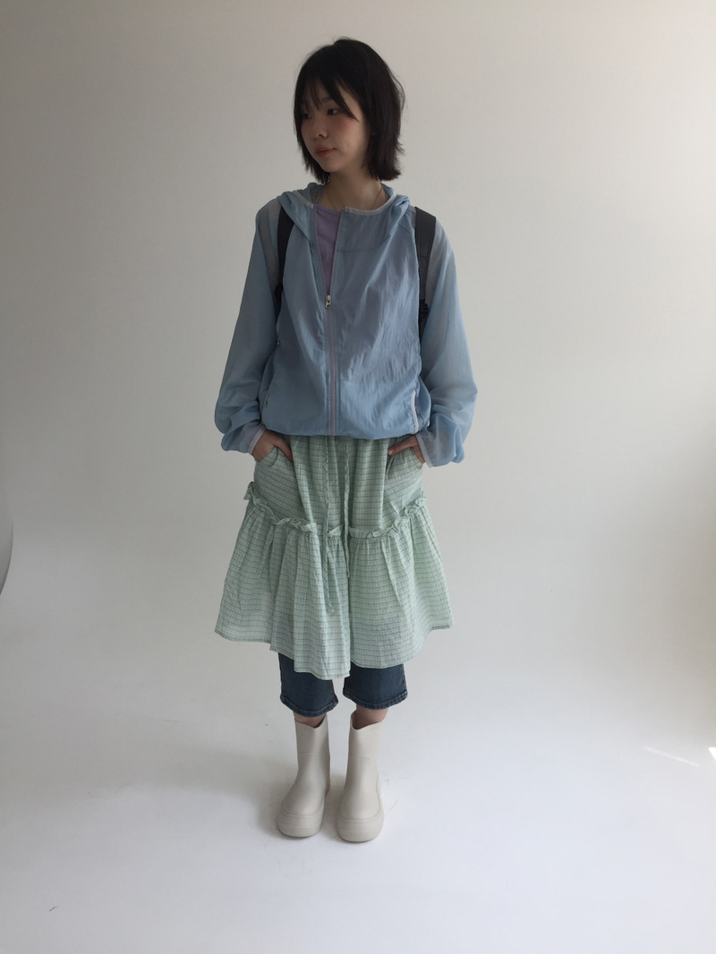 Block layer windbreaker (5color)