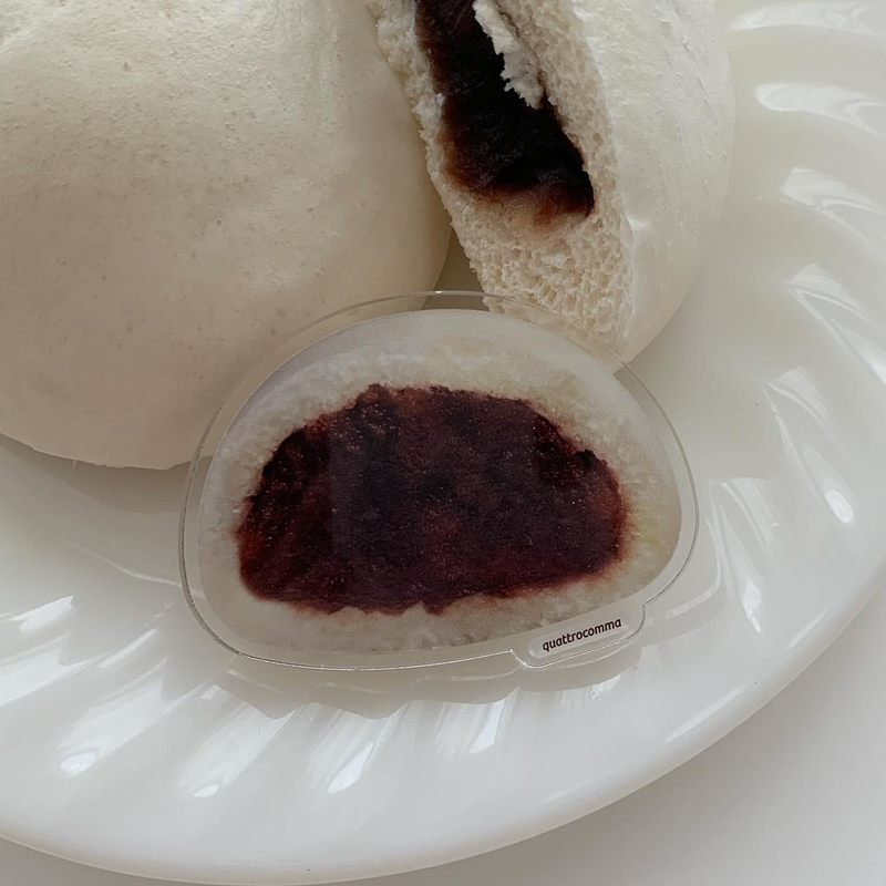 quattrocomma(クアトロコンマ)の「steamed bread manju food smart tok(sticker type)(Smartphone Accessories)」