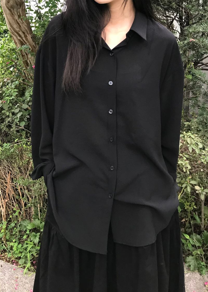 WOOHWA(ウファ)の「SHEER RELAXED SHIRT(Tops)」