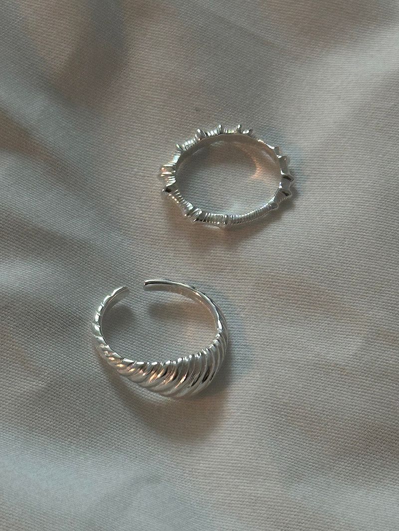 [925silver] Mini croissant ring