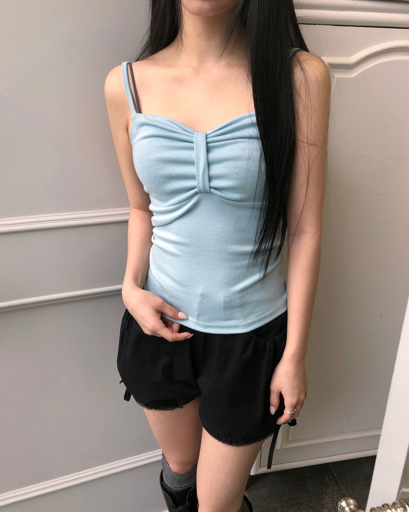 WONDER WONDER(ワンダーワンダー)の「Uer Ribbon Sleeveless Top(Tops)」