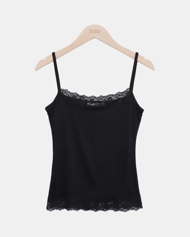 Theple Lace Strap Sleeveless Top