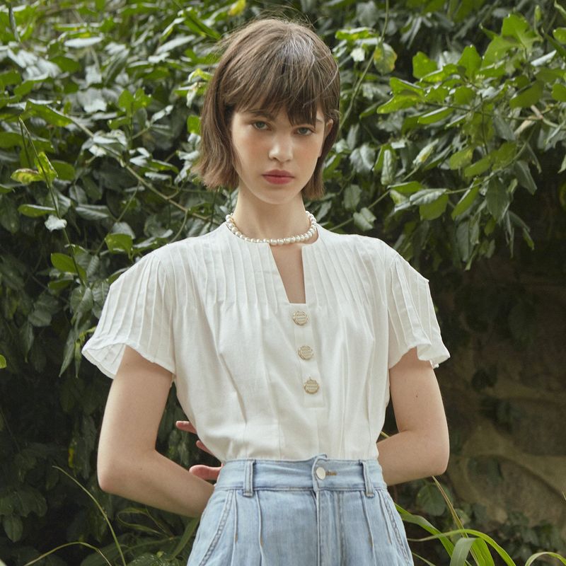 [LINE] Line Point Dart Blouse