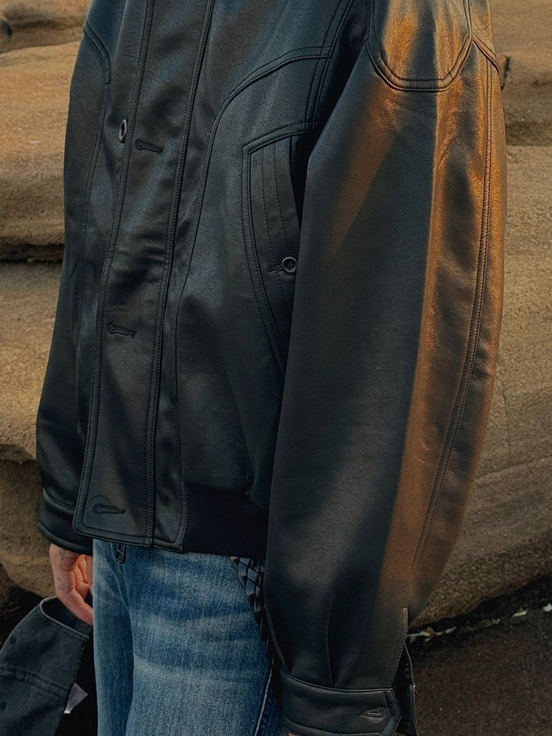 ASCLO Superior Leather Jacket (3color)