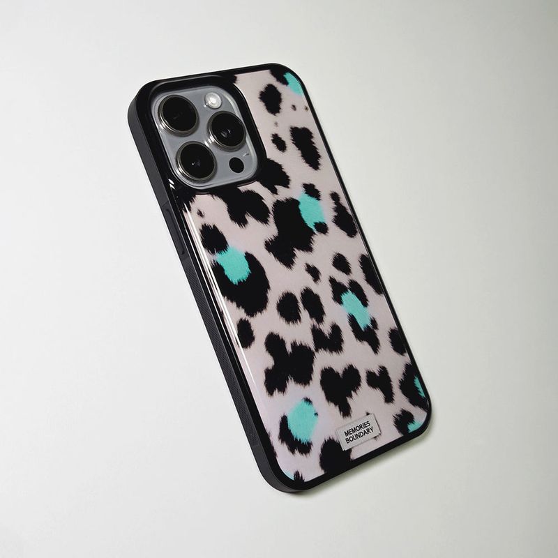 Soft Pop Leopard Phone Case Pale Blush (BK_Epoxy)
