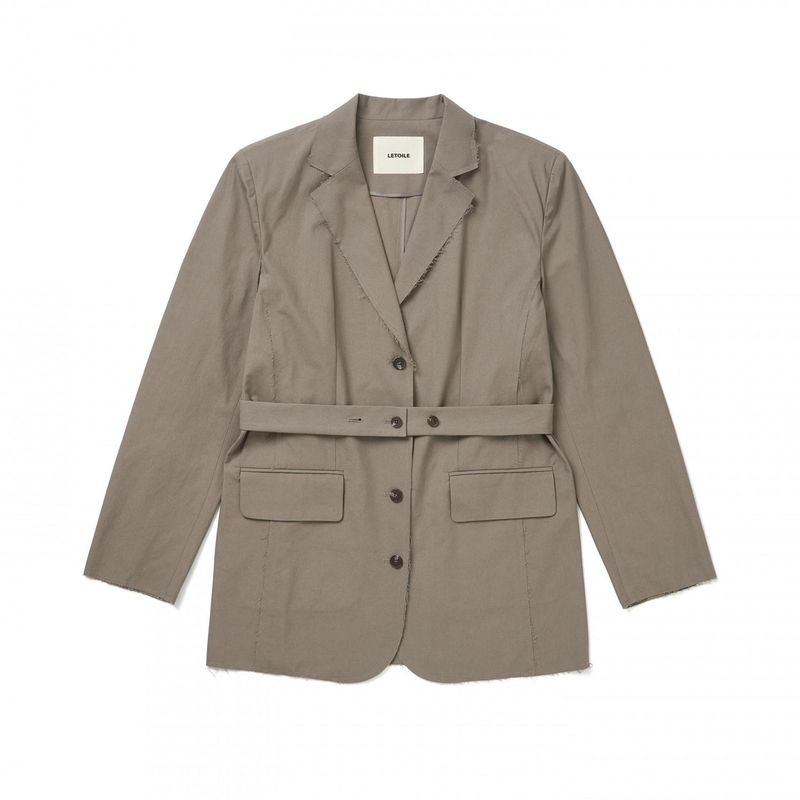 DISTROYED BELT BLAZER