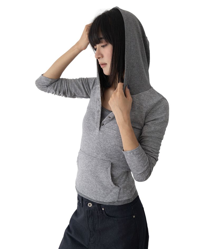 Monde Deep Henley Hoodie