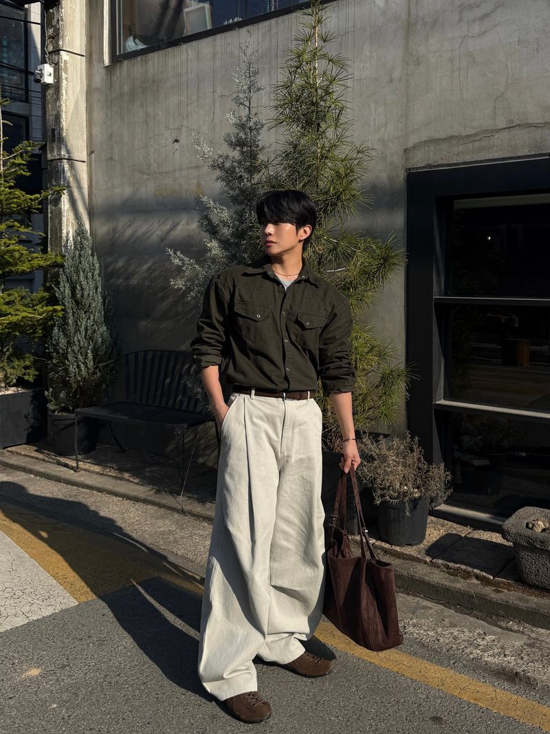 Ber twill cotton pants