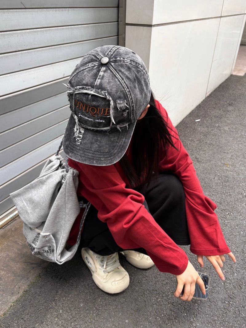 PEARCLAN（ペアクラン）の「unique damage ball cap（Hats）」