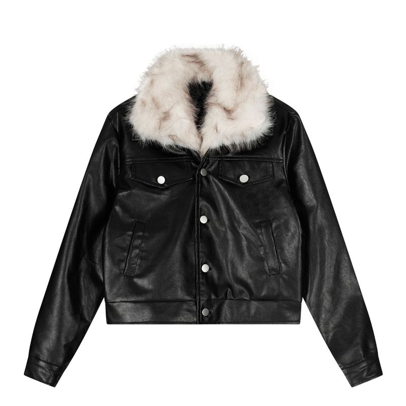 Cozy&Kitsch(コージーアンドキッチ)の「Leon Fur Collar Leather Jacket(Jackets/Outerwear)」