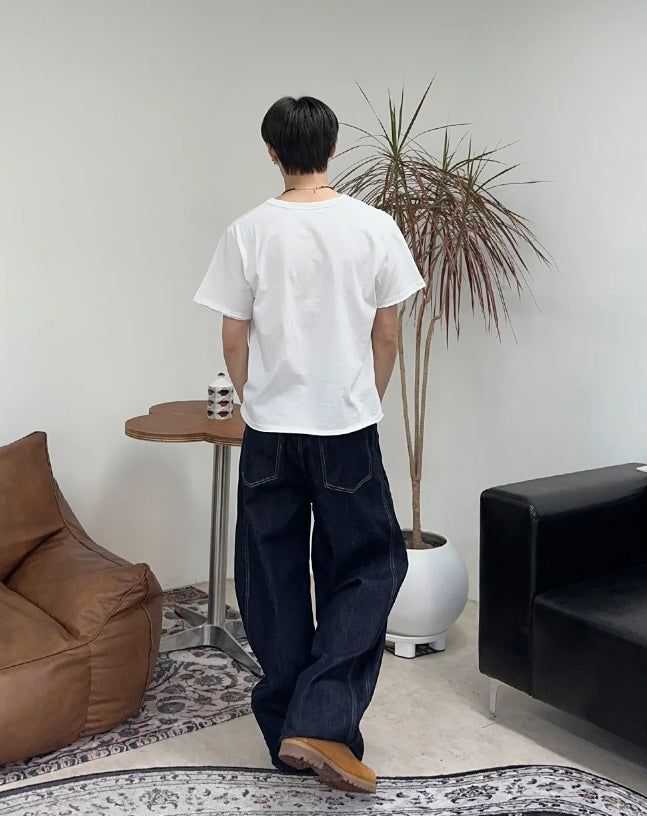 エルトローワイド生デニムパンツ