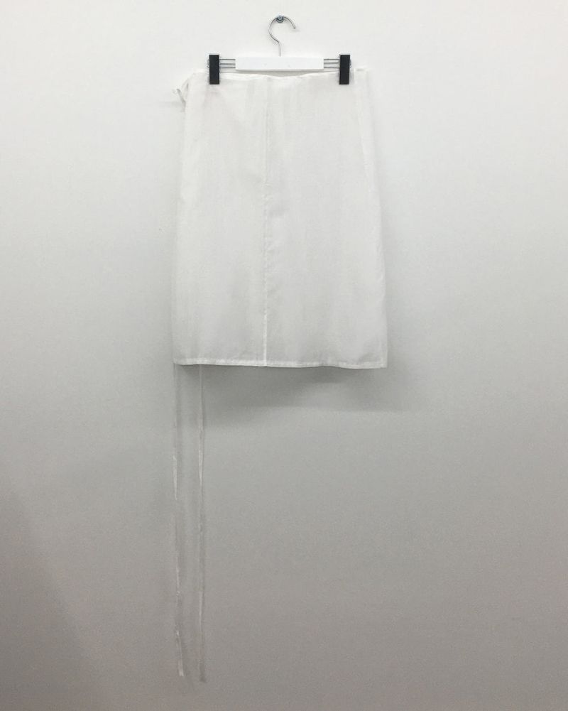 Milky button-up layered skirt (2color)
