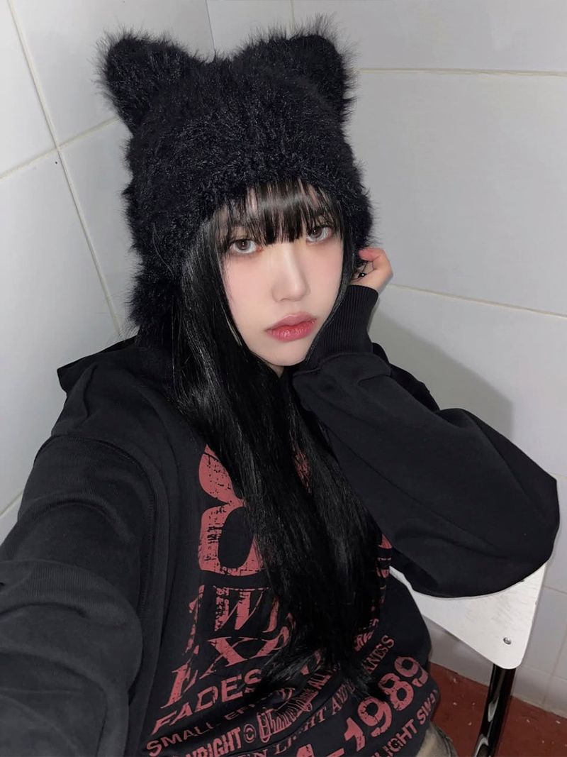 ADORE BELLE(アドールベル)の「CAT FUR EARFLAP BEANIE - 4COLOR(Hats)」