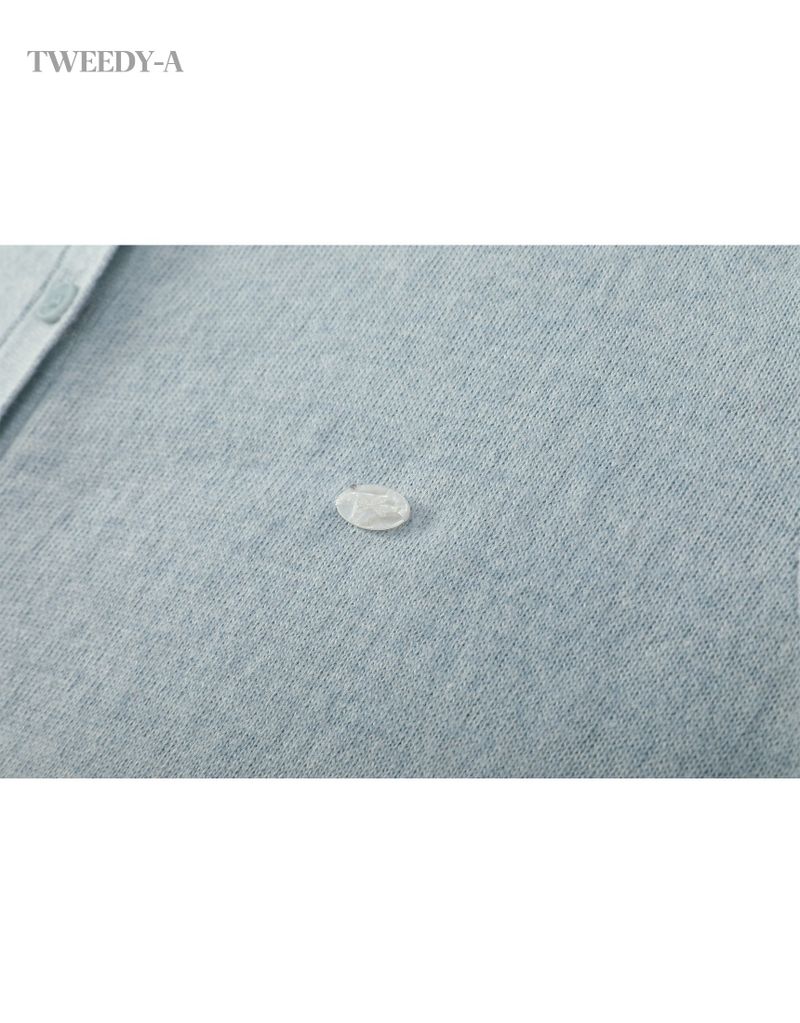 Basic Cashmere Mixed Round Cardigan 6 Colors