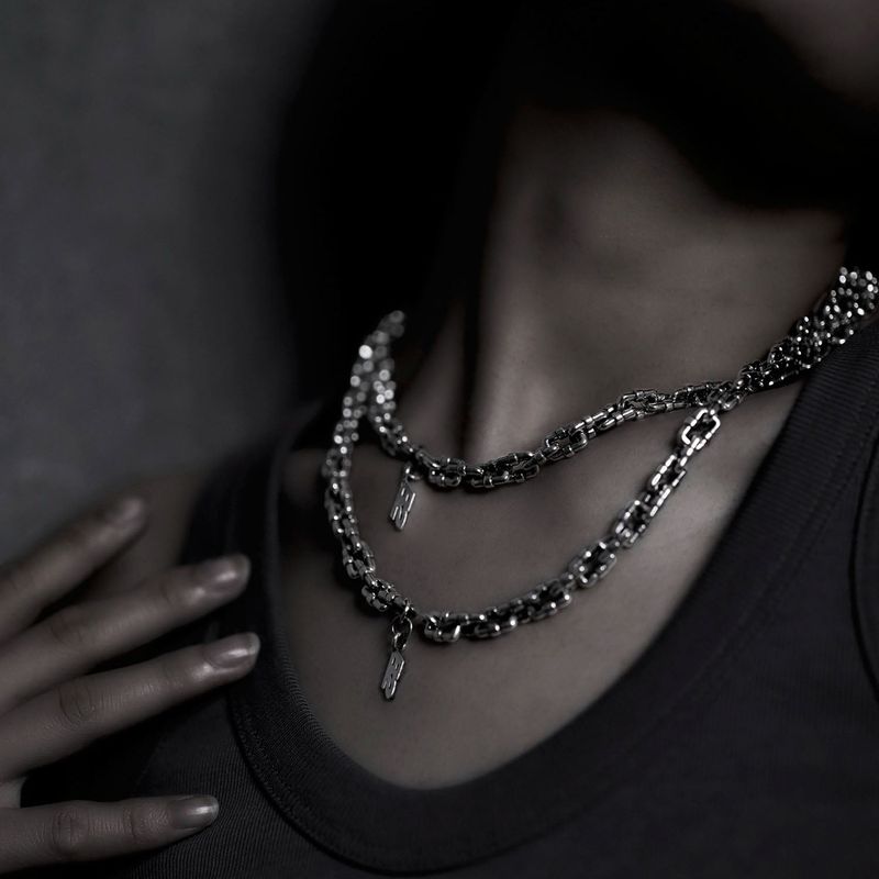 THE SECOND BASEMENT (B2)（ザ セカンド ベースメント(ビーツー)）の「[ORDER MADE] PIPE CHAIN NECKLACE (400 mm)（Accessories）」
