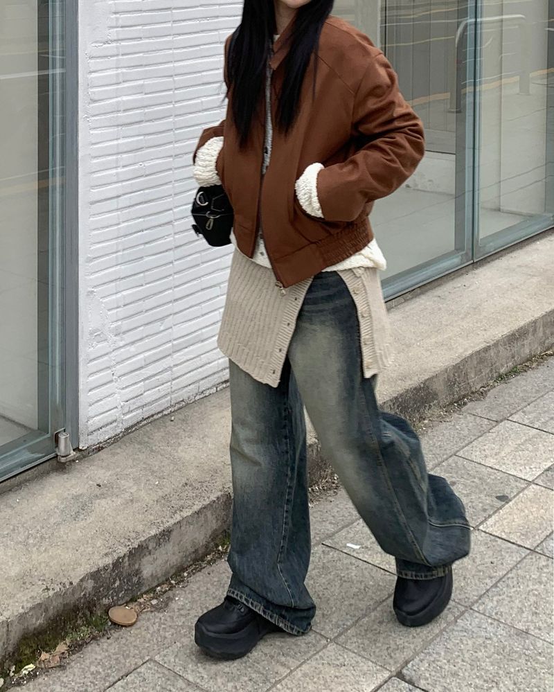 サイドステッチデニムパンツ