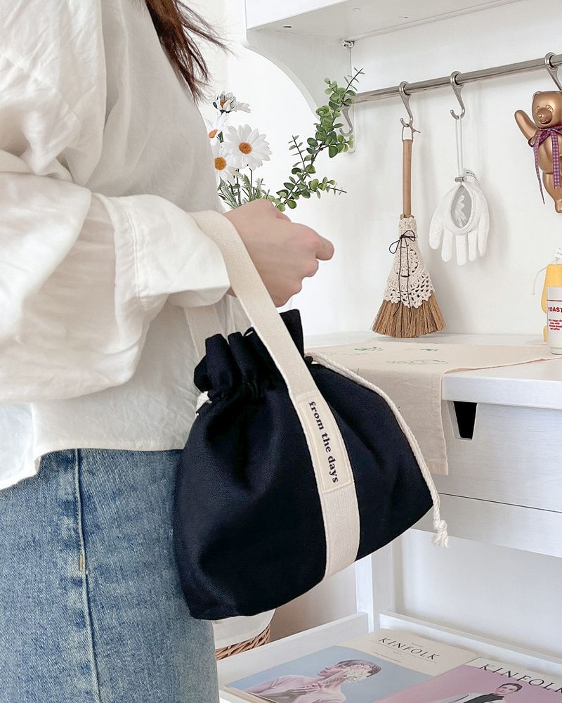 【MADE】Canvas Pouch Bag - Black