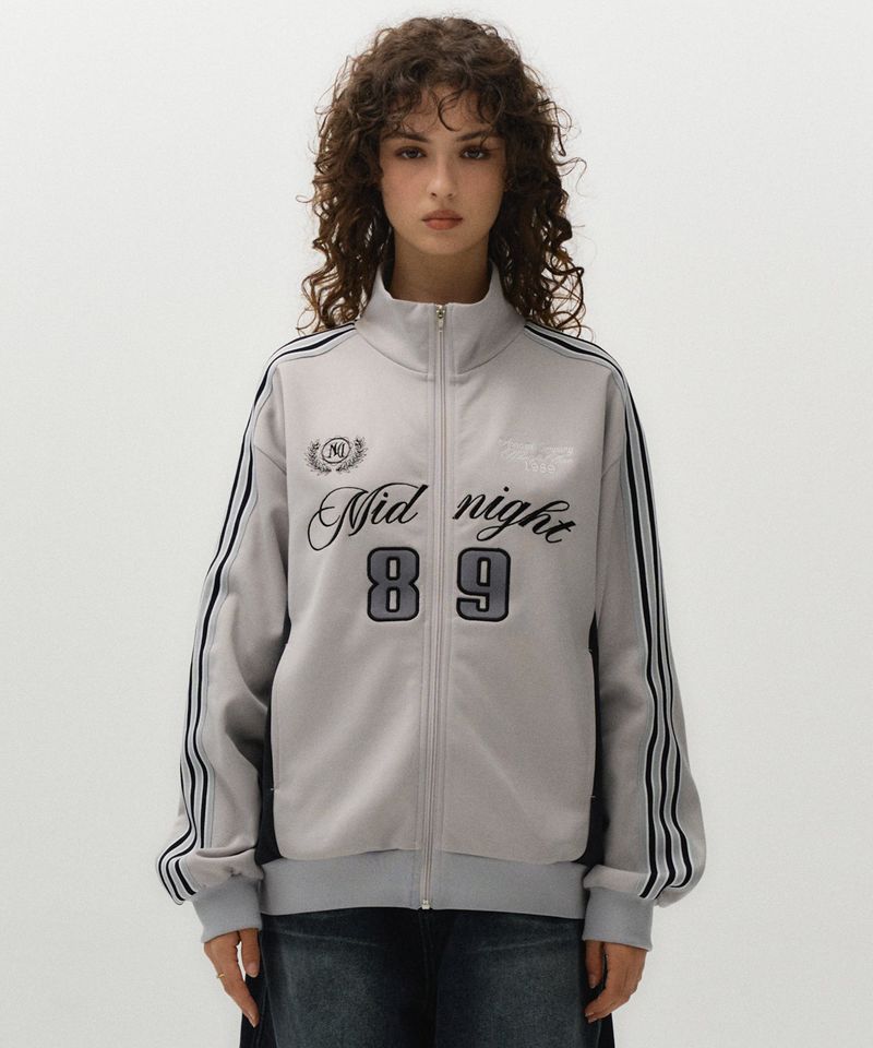MIDNIGHT MOVE（ミッドナイトムーブ）の「md zip up (grey)（Tops）」