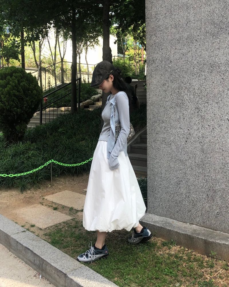 Balloon Maxi Skirt