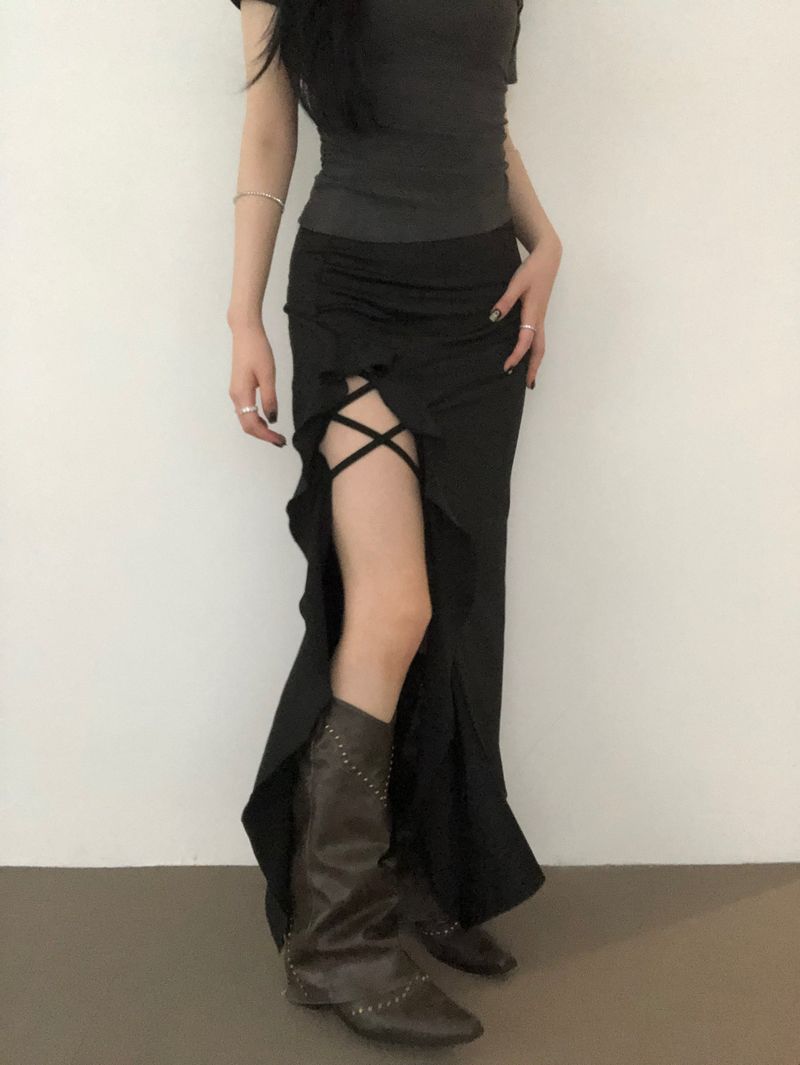 Xx Ruffle Long skirt
