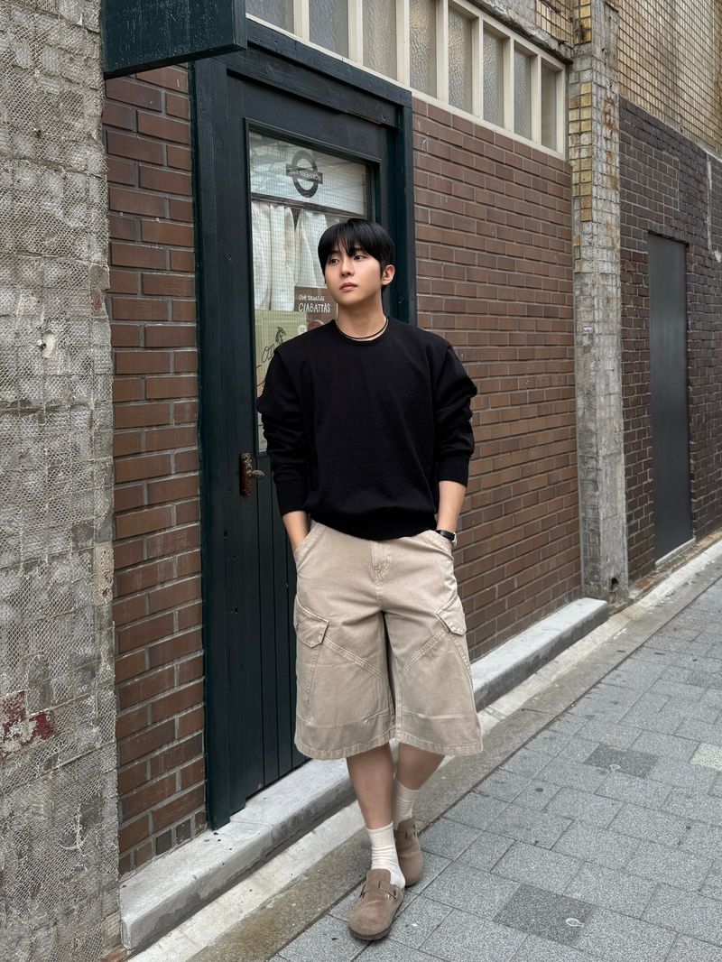 Lard dying bermuda cargo pants