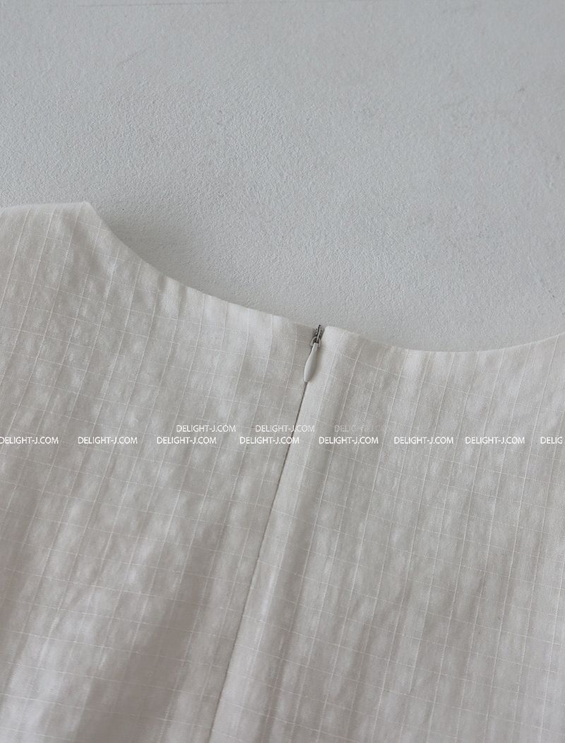 square frill mini-dress