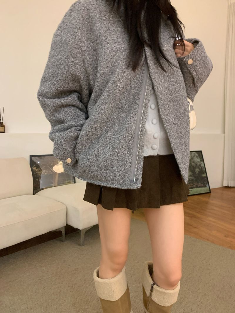 [UNISEX] from Mix Hood Coat Jacket