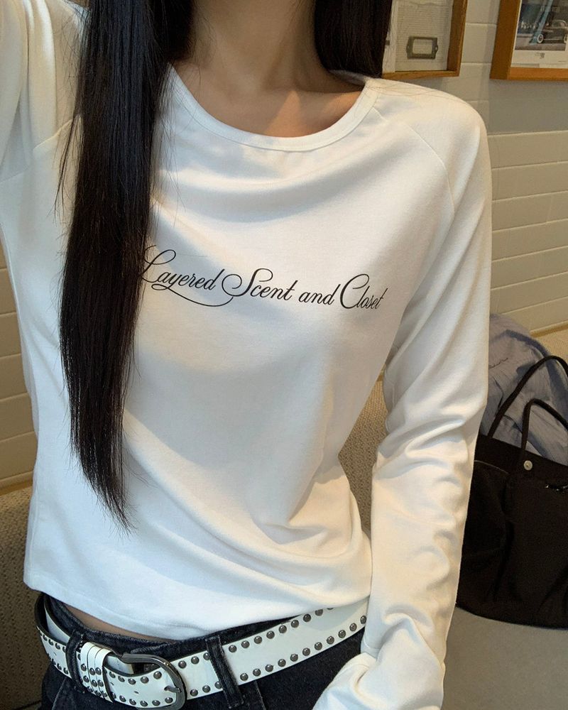 [ORIGINAL] Layered Raglan Long Sleeve T-Shirt