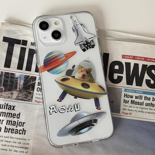 Space Flight Hamster Phone Case