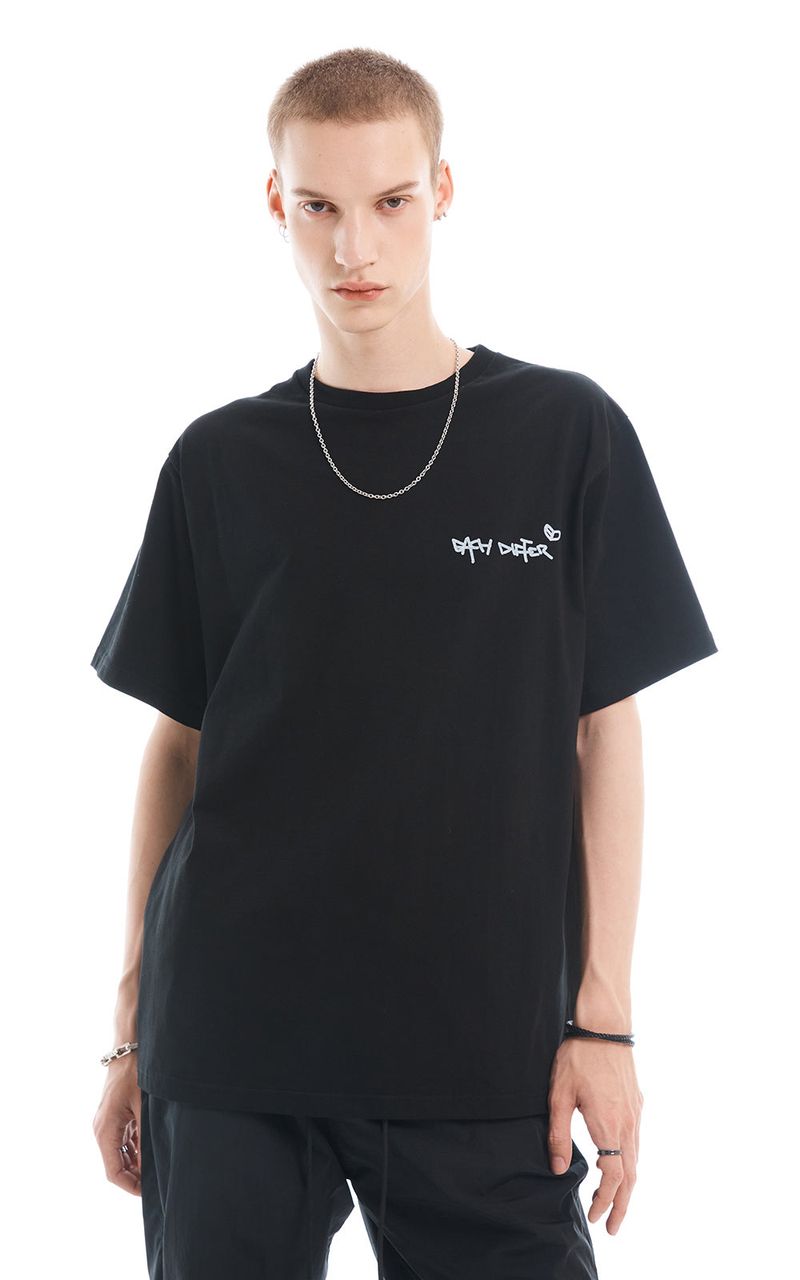 SLOGAN T-SHIRT_BLACK