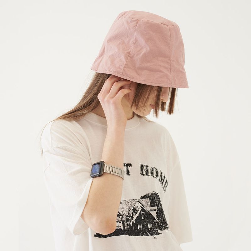 SIGNATURE LOGO BUCKET HAT (PINK)