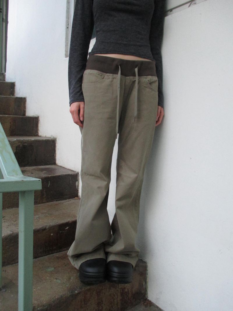 ツートーンルーズパンツ