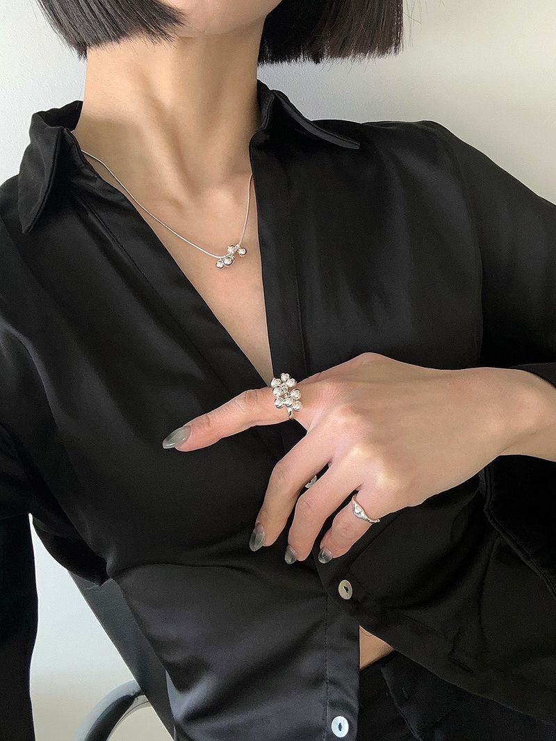 [925silver] Grape necklace