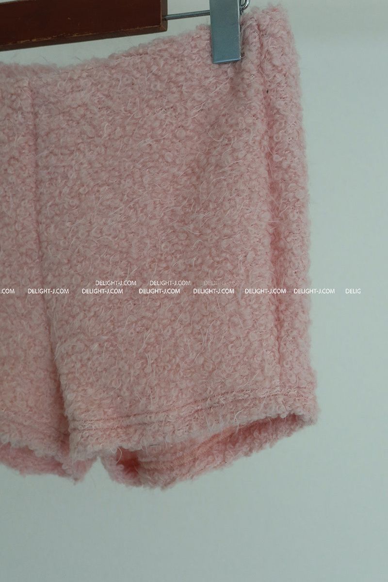 woolen fur shorts