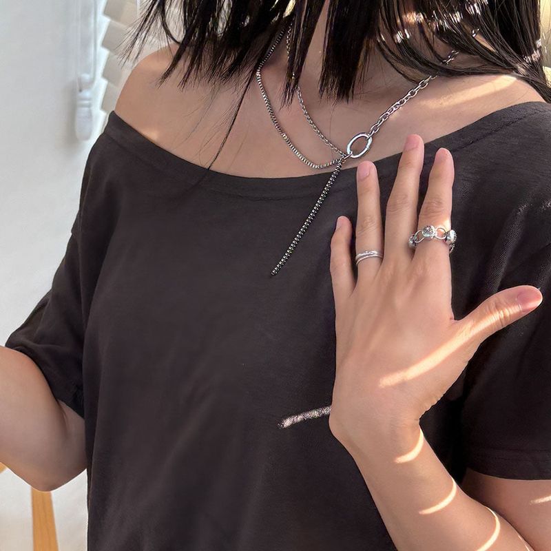 chain drop necklace