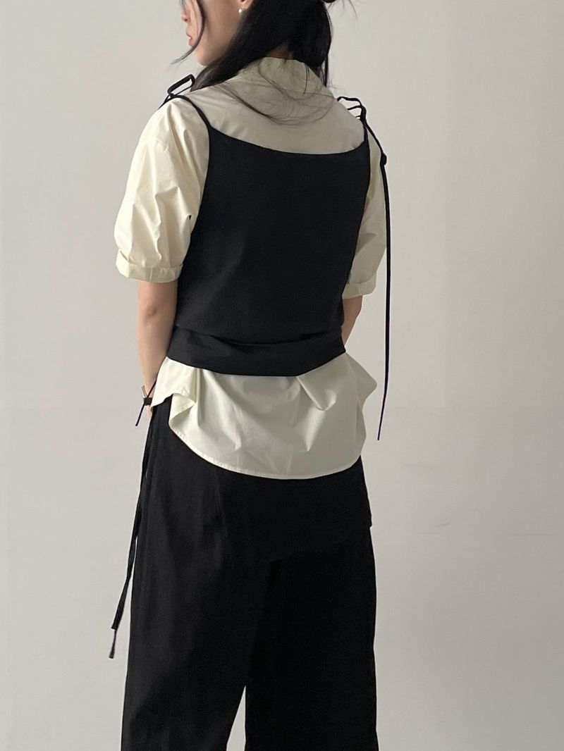 ドローストラップ ナイロン ビスチェ