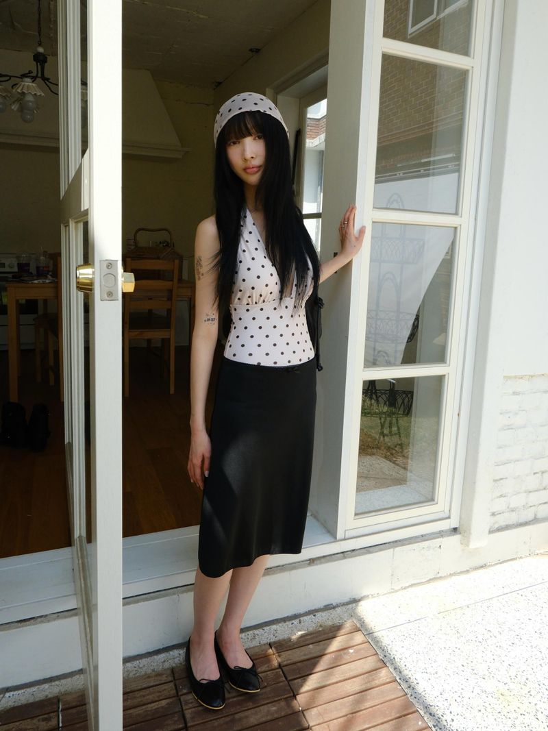 chiffon midi sk