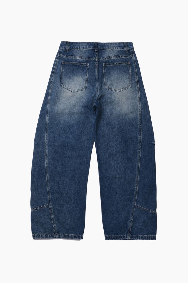 Dart Curved Denim Pants