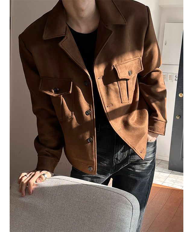 [F/W] Light two pocket suede jacket(2color)