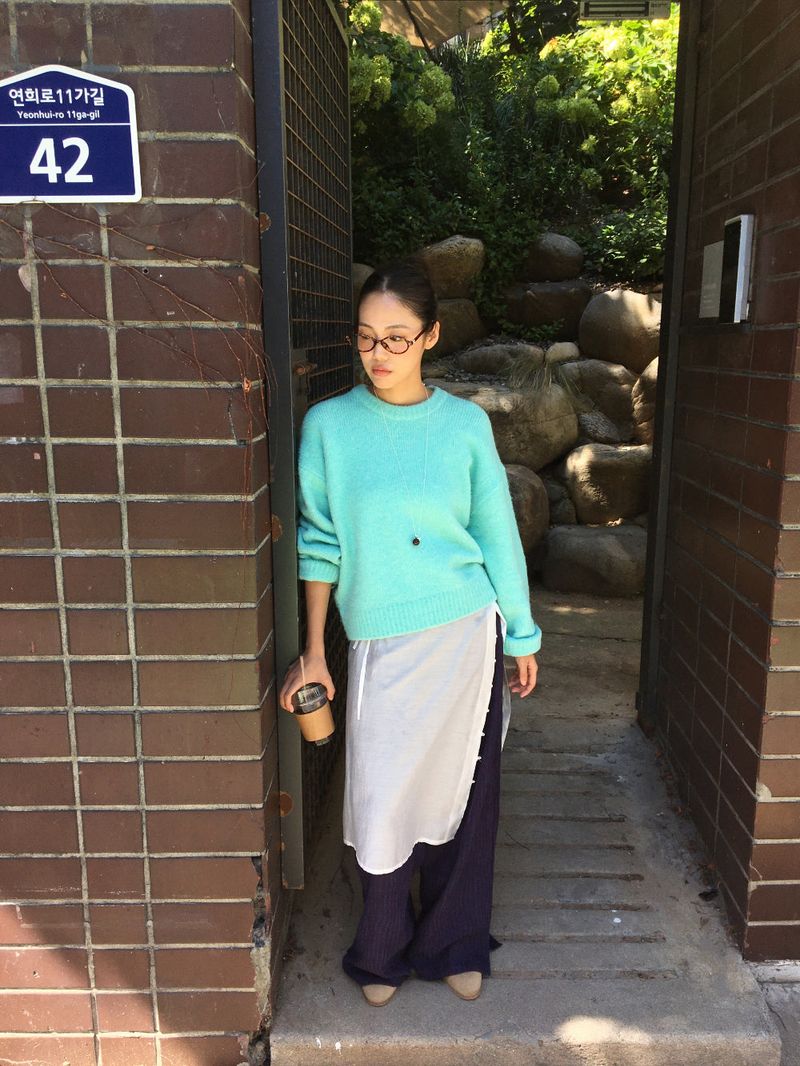 DUGGY（ダギー）の「Milky button-up layered skirt (2color)（Skirts）」