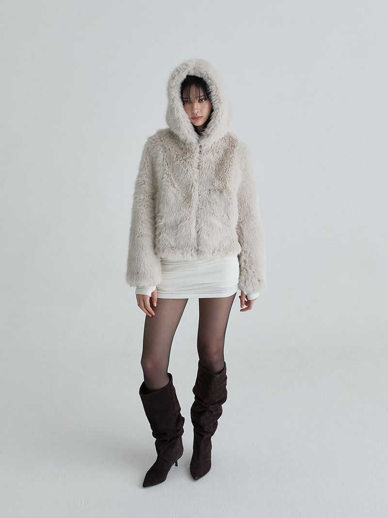 Hoodie fur jumper (Gray)