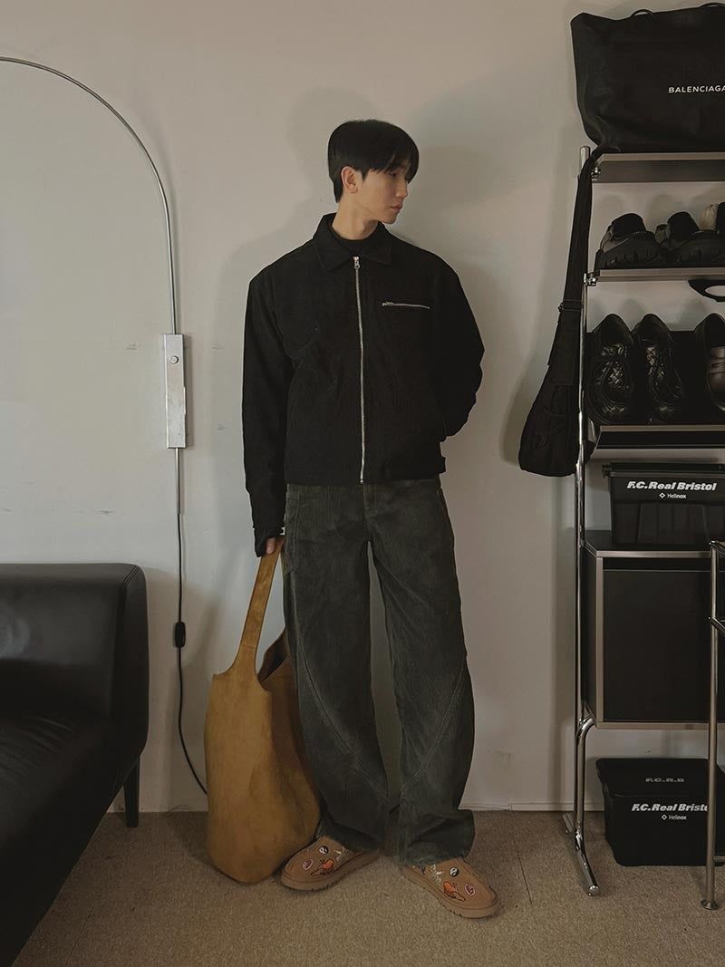 [Premium] Corduroy 3D Dyeing Pants (2color)