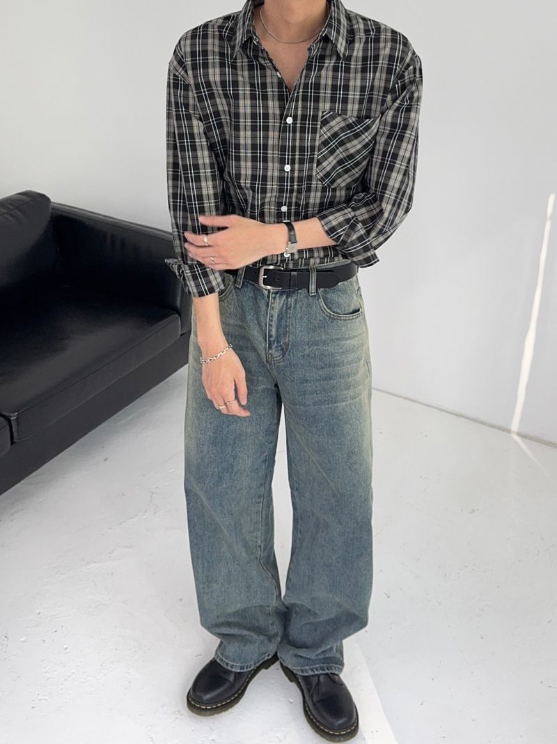 SP Check Standard Cotton Shirt (3C)