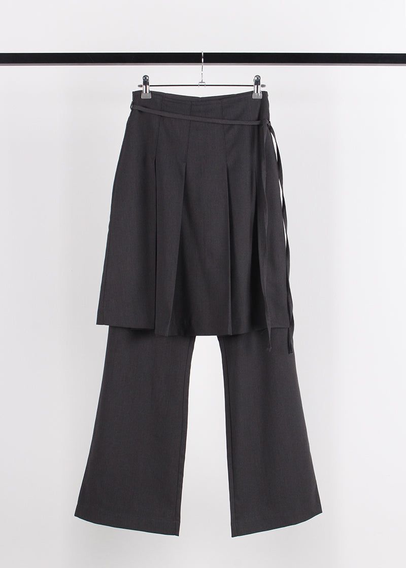 LAYERED SKIRT SLACKS
